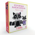 La famille raton laveur - peluches à coudre