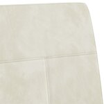 Vidaxl chaise cantilever blanc crème velours