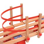 vidaXL Traîneau pliable avec dossier 119 cm Bois