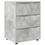 vidaXL Armoire de rangement Gris béton 60 x 48 x 81 cm
