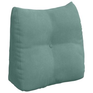vidaXL Coussin de Dos Vert Mer 45 x 24 x 50 cm Velours