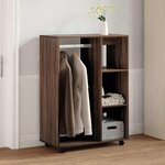 vidaXL Garde-robe Chêne marron 80x40x110 cm Bois d'ingénierie