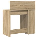 vidaXL Bureau avec Rangement Chêne Sonoma 90x48x101.5 cm Bois d'ingénierie
