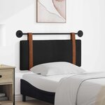 vidaXL Tête de lit suspendue Noir PU antique