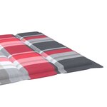 Vidaxl chaise longue 2 places avec coussin acacia solide et acier