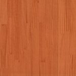 vidaXL Canapé de jardin 2 places repose-pied cire marron bois massif