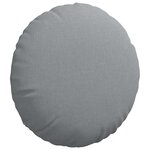 vidaXL Coussins de siège 2 Pièces Gris clair Ø50 x 19 cm tissu