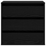 vidaXL Commode d'angle Chêne noir 60x41x58 cm Bois d'ingénierie