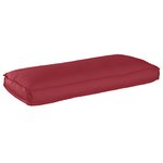 vidaXL Coussin pour assise / dossier de palette avec oreiller Bordeaux