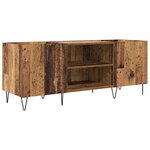 vidaXL Meuble à vinyles avec étagère Bois Ancien 121 x 38 x 48 cm