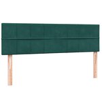 vidaXL Sommier à lattes de lit et matelas vert foncé 160x220cm velours