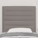 vidaXL Tête de lit Taupe 90 cm tissu