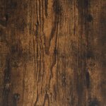 vidaXL Meuble TV chêne fumé 61x40x46 cm bois d'ingénierie et métal