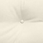 vidaXL Coussin de Dos Crème 200 x 24 x 50 cm Velours