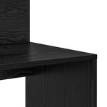 vidaXL Bureau avec rangement Chêne Noir 90x48x101 5 cm Bois d'ingénierie