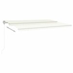 vidaXL Auvent rétractable automatique 500x350 cm Crème