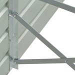vidaXL Lit surélevé de jardin Acier galvanisé 480x80x77 cm Gris