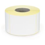 Étiquette papier blanc mat pour imprimante jet d'encre couleur 70 x 45 mm diamètre 40 mm (lot de 700)