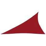 vidaXL Voile de parasol Tissu Oxford triangulaire 4x5x6 4 m Rouge