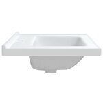vidaXL Évier salle de bain blanc 71x48x19 5 cm rectangulaire céramique