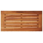 vidaXL Table d'appoint de jardin dessus en bois noir 58x27 5x55 cm