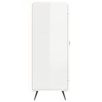 vidaXL Buffet Blanc brillant 69 5x34x90 cm Bois d'ingénierie