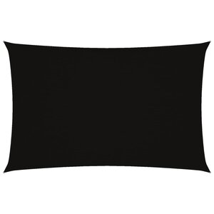 vidaXL Voile de parasol tissu oxford rectangulaire 4x7 m noir