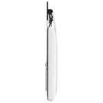 vidaXL Tête de lit suspendue Blanc Tissu
