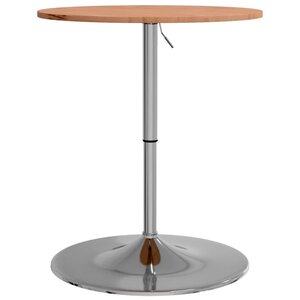 vidaXL Table de bar Ø60x89 5 cm bois massif de hêtre