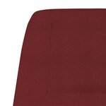 vidaXL Chaise de relaxation Rouge bordeaux Tissu