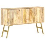 vidaXL Buffet 118x30x75 cm Bois de manguier massif