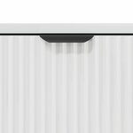 vidaXL Cabinet de salle de bain Blanc brillant 39.5 x 36 x 88 cm