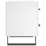 vidaXL Tables de chevet 2 Pièces blanc 40x35x47 5 cm bois d’ingénierie