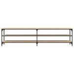 vidaXL Meuble TV chêne sonoma 200x30x50 cm bois d'ingénierie et métal