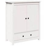 vidaXL Buffet Blanc 83x41 5x100 cm Bois massif de pin