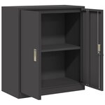 vidaXL Armoire de rangement Noir 80 x 40 x 90 cm Acier