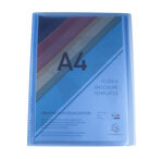 Protège-documents En Polypropylène Semi Rigide Chromaline 80 Vues - A4 - Bleu - X 12 - Exacompta