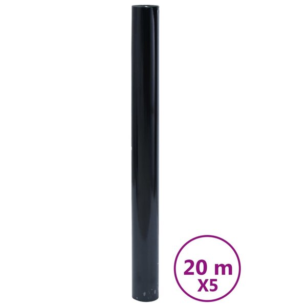 vidaXL Films pour fenêtre 5 Pièces statique dépoli noir PVC