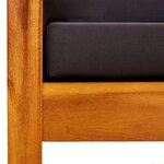 vidaXL Banc de jardin avec table et repose-pieds Bois d'acacia solide