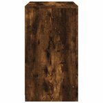 vidaXL Armoires latérales et lumières LED 2 Pièces chêne fumé