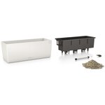 LECHUZA Jardinière Balconera Color 50 ALL-IN-ONE Blanc 15670