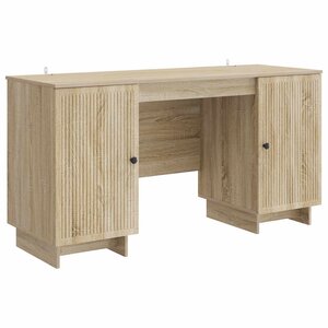 vidaXL Bureau Chêne Sonoma Bois d'ingénierie 142 5 x 50 x 75 cm