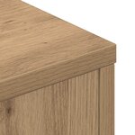 vidaXL Cabinet de Tête de Lit chêne artisanal Bois d'ingénierie