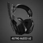 ASTRO Casque Astro A50 - Sans fil - Design Sur tete - Stéréo - Noir - Portée 914,4 cm - 20 Hz/20 kHz -