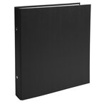 Classeur rembordé polypropylène format ecolier 2 anneaux 25mm - 230x215mm - Noir EXACOMPTA