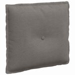 vidaXL Coussin de Dos Gris clair 50 x 45 cm Tissu en velours côtelé