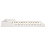 vidaXL Cadre de lit Blanc 140 x 210 cm Bois massif en pin
