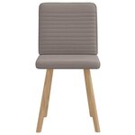 vidaXL Chaises à manger lot de 2 taupe tissu