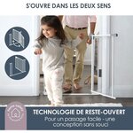 Barrière de sécurité à panneau transparent- Bas anti-chute - Blanc