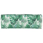 vidaXL Set de coussins de palette 2 Pièces Motif feuille 120 x 40 x 8 cm